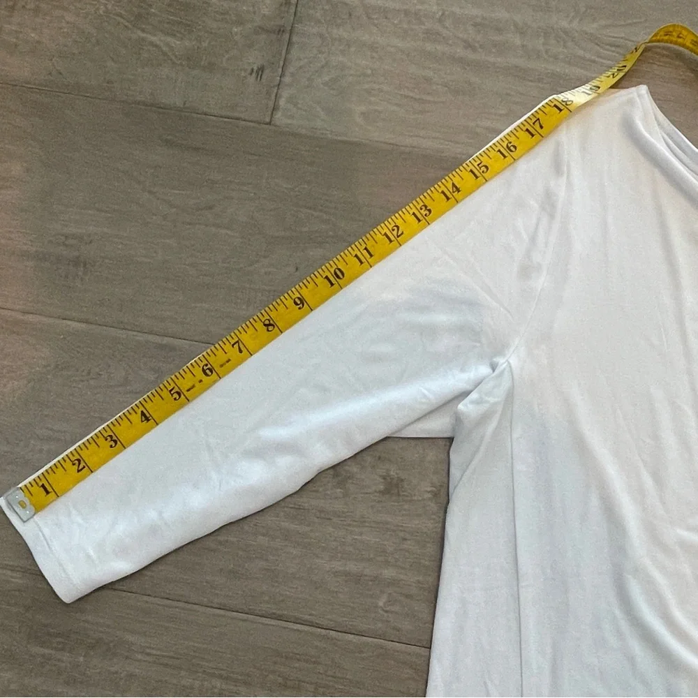 Jjill Women’s Wearever white 3/4 jersey top-NWT- size L - Picture 5 of 6